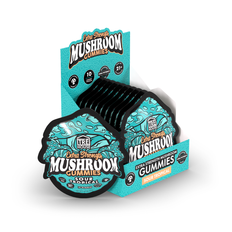 Extra Strength Gummies - Magic Mushroom - Sour Tropical (10 Pack)