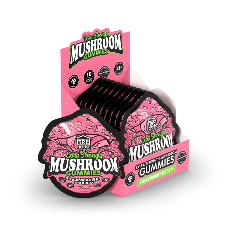 Extra Strength Gummies - Magic Mushroom - Strawberry Dream (10 Pack)