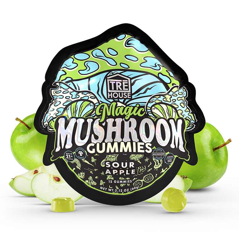 Gummies - Magic Mushroom - Sour Apple (10 Pack)