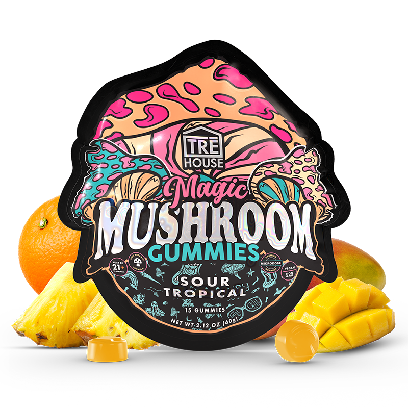 Gummies - Magic Mushroom - Sour Tropical (10 Pack)