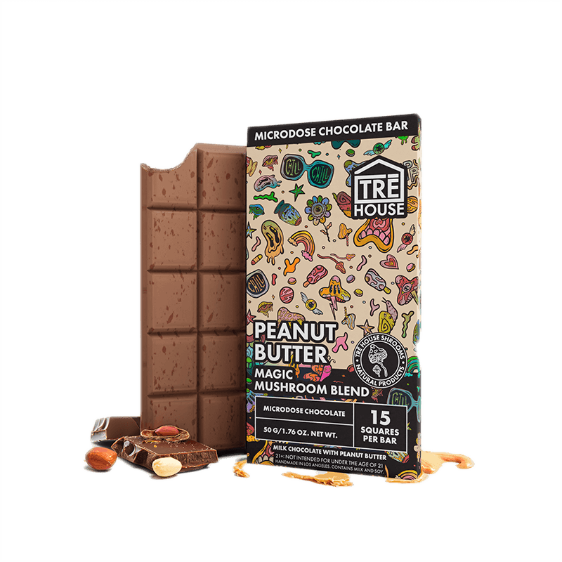 Chocolate Bar - Peanut Butter - Magic Mushrooms - (10 Pack)