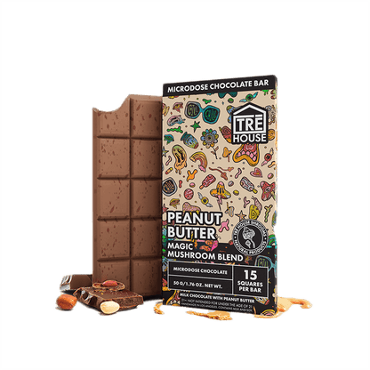 Chocolate Bar - Peanut Butter - Magic Mushrooms - (10 Pack)