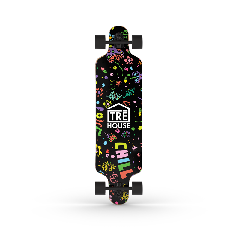 TRE House - Longboard Deck Assembled - 10"