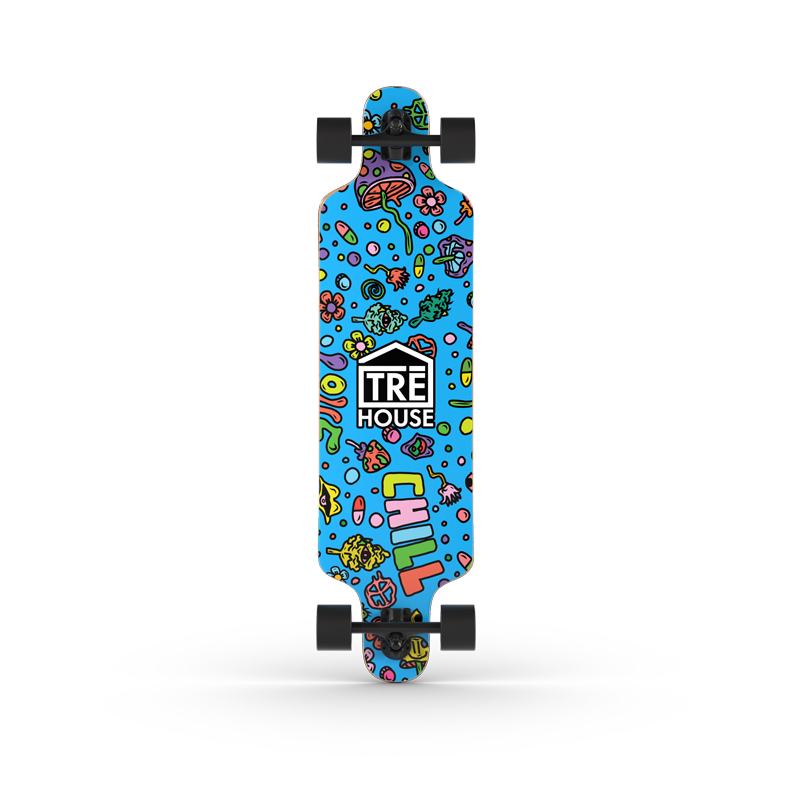 TRE House - Longboard Deck Assembled - 10"