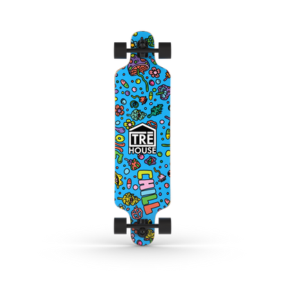 TRE House - Longboard Deck Assembled - 10"