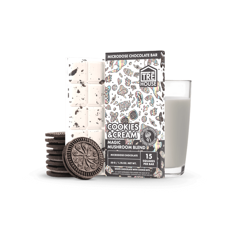 Chocolate Bar - Cookies & Cream - Magic Mushrooms - (10 Pack)