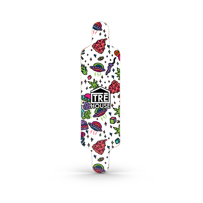 TRE House - Longboard Deck - 10"