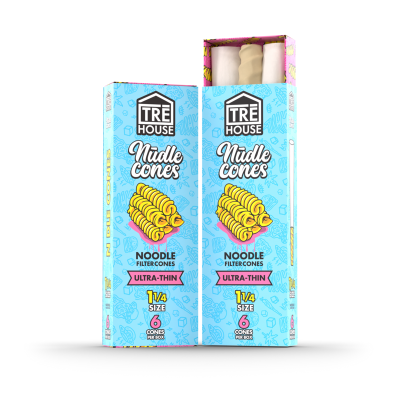 Pre Roll Cones - Nudle Cones - 6 Pack - 1 1/4" - Ultra Thin - (24 Pack)