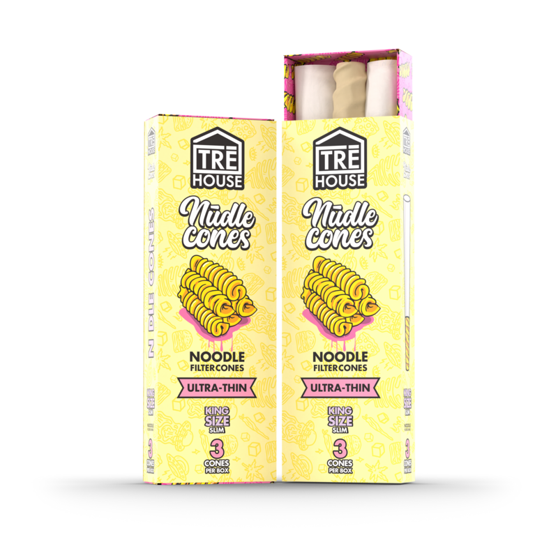 Pre Roll Cones - Nudle Cones - 3 Pack - King Size Slim - (24 Pack)