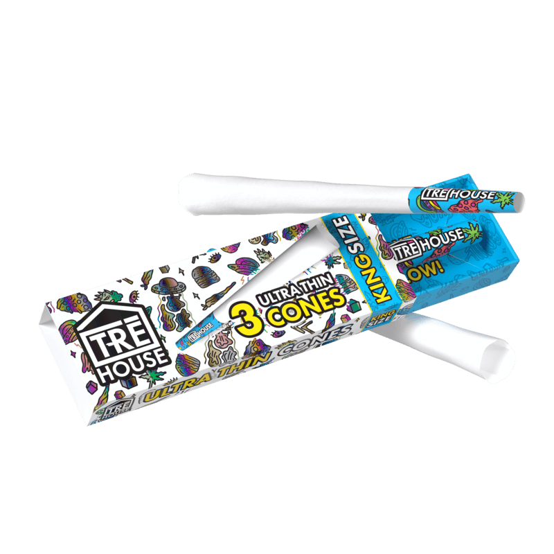 Pre Roll Cones - 3 Pack - King Size Slim - Ultra Thin - (24 Pack)