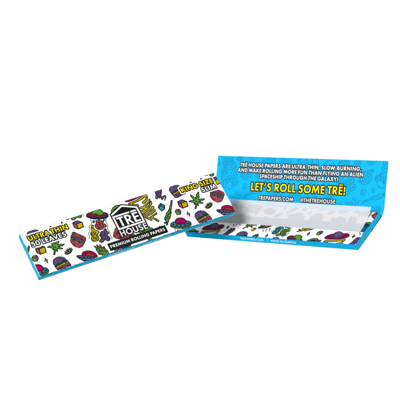 Premium Rolling Papers - King Size Slim - Ultra Thin - (50 Pack)