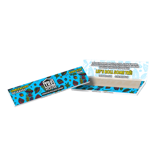 Premium Rolling Papers - King Size Slim - Unbleached - (50 Pack)