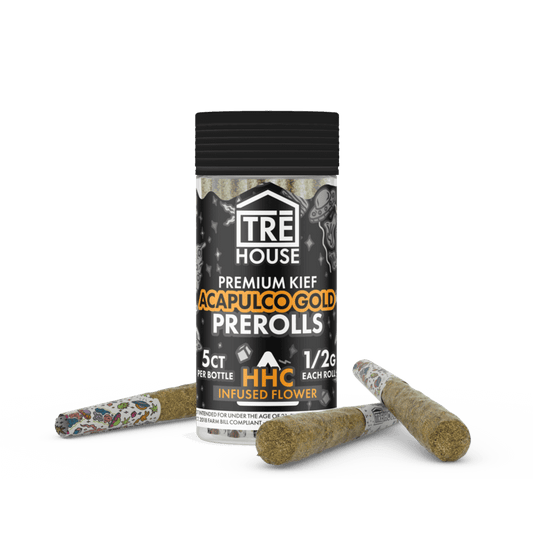 Preroll - Acapulco Gold - HHC Infused Flower - 5ct - (8 Pack)