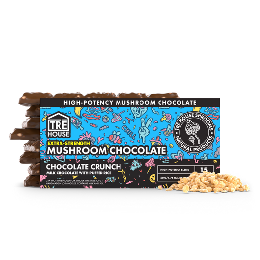 Extra Strength Chocolate Bar - Chocolate Crunch - Magic Mushrooms - (10 Pack)