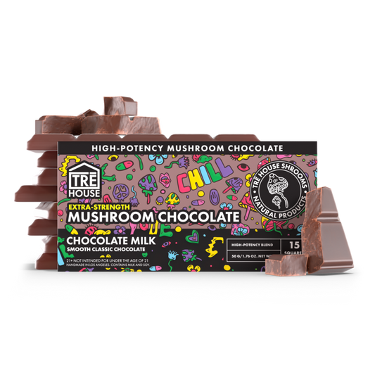 Extra Strength Chocolate Bar - Chocolate Milk - Magic Mushrooms - (10 Pack)