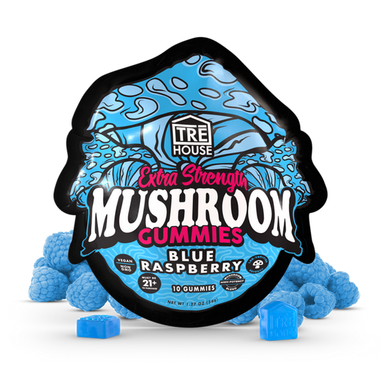 Extra Strength Gummies - Magic Mushroom - Blue Raspberry (10 Pack)