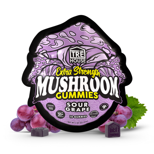 Extra Strength Gummies - Magic Mushroom - Sour Grape (10 Pack)
