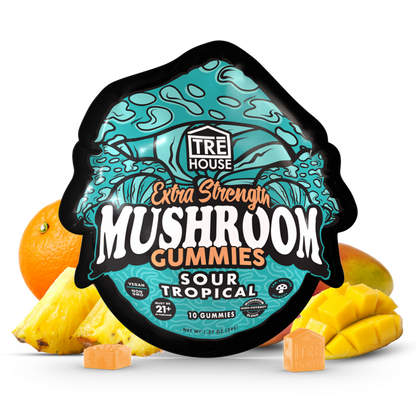 Extra Strength Gummies - Magic Mushroom - Sour Tropical (10 Pack)