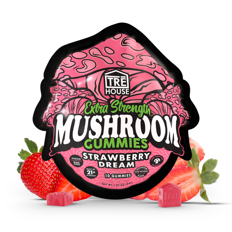 Extra Strength Gummies - Magic Mushroom - Strawberry Dream (10 Pack)