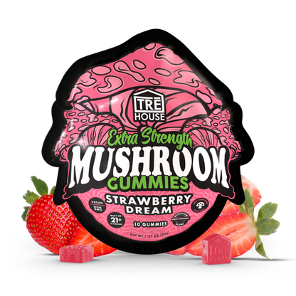 Extra Strength Gummies - Magic Mushroom - Strawberry Dream (10 Pack)