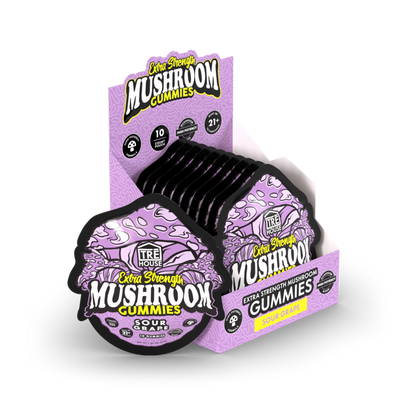 Extra Strength Gummies - Magic Mushroom - Sour Grape (10 Pack)