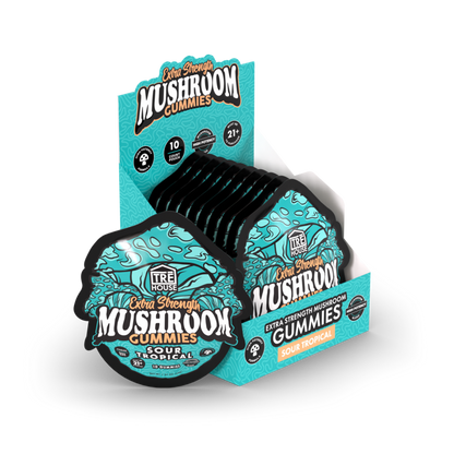 Extra Strength Gummies - Magic Mushroom - Sour Tropical (10 Pack)