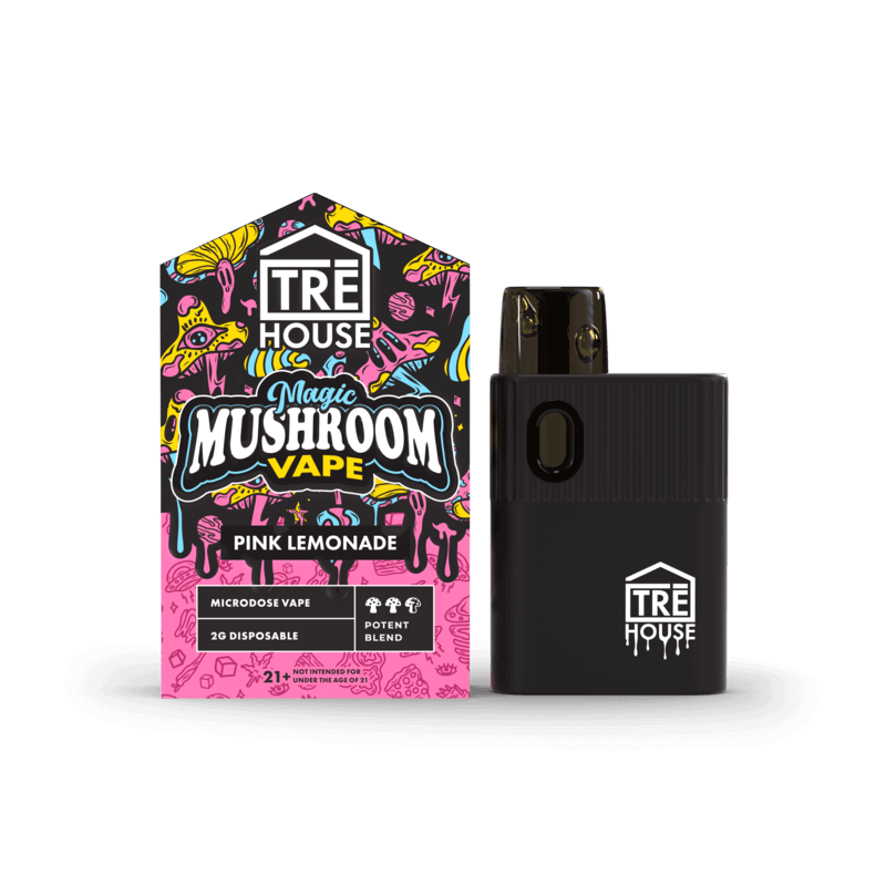 Magic Mushroom Vape - Pink Lemonade - 2 Grams - (6 Pack)