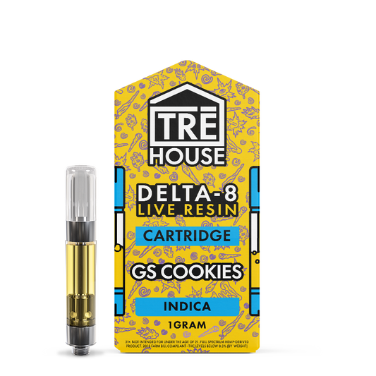 Cartridges - GS Cookies - Indica - Live Resin - Delta 8 - (5 Pack)