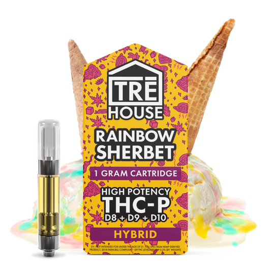 Cartridges - Rainbow Sherbet - Delta Blend - THC-P - (5 Pack)