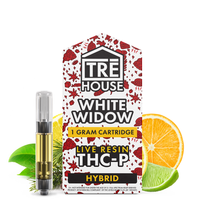 Cartridges - White Widow - Live Resin - THC-P - (5 Pack)