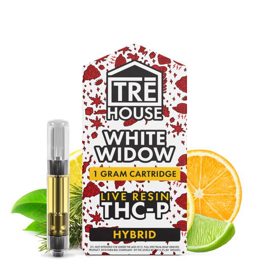 Cartridges - White Widow - Live Resin - THC-P - (5 Pack)