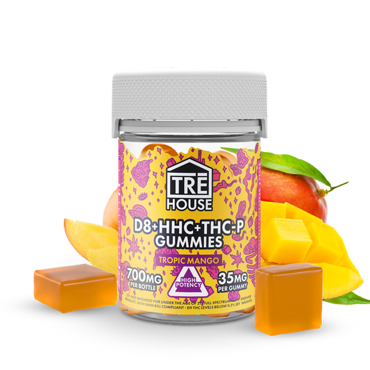 Gummies - Delta 8 w/ HHC & THC-P - Tropic Mango - 20ct - (6 Pack)